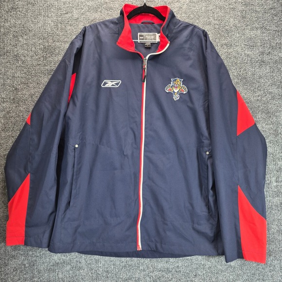Reebok Other - Reebok Jacket NHL Florida Panthers Large Navy Blue Mens